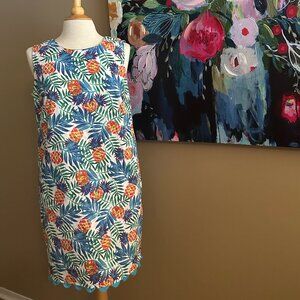 Tabitha Webb Pineapple Print Dress Women's Size 10